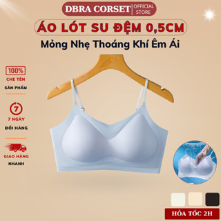 Áo Lót Bra 2 Dây Gân Lạnh Ôm Body Không Gọng Mút Liền 0,5cm Mỏng Nhẹ DBRA AV.140