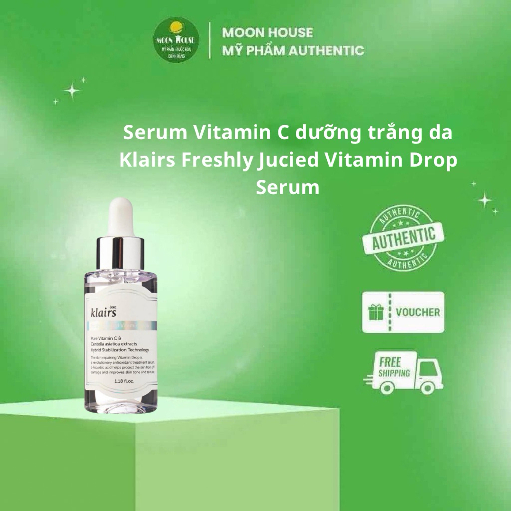Serum Vitamin C dưỡng trắng da Klairs Freshly Jucied Vitamin Drop Serum