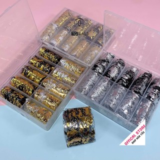 Set foil dán móng, foil nail trang trí móng