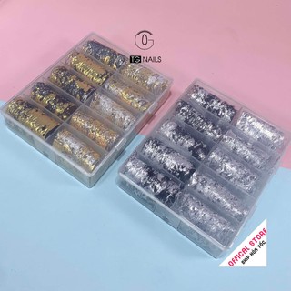 Set foil dán móng, foil nail trang trí móng