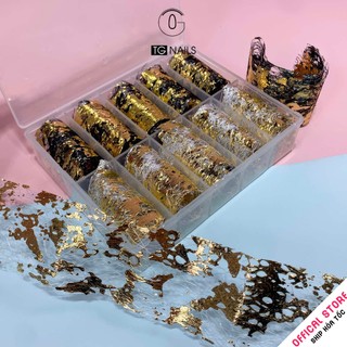 Set foil dán móng, foil nail trang trí móng