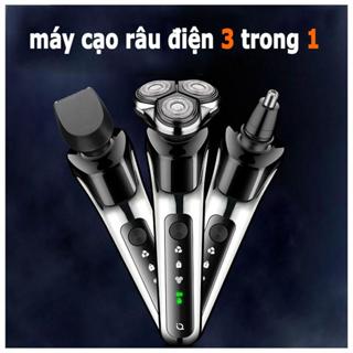 Máy cạo râu điện nam cao cấp đa năng 3 trong 1 được trang bị tông đơ tỉa lông mũi và tỉa tóc mai Thiết kế chống t