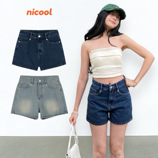 Quần Short Nữ Jean NICOOL Form Ngắn Quần Đùi Nữ Túi Thêu Lưng Cao Tôn Dáng Nữ Tính N41-D9