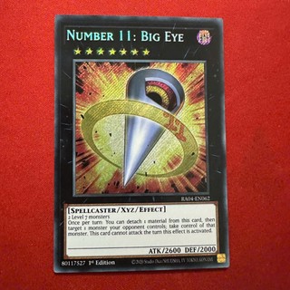[Thẻ Bài Yugioh Chính Hãng] Number 11: Big Eye