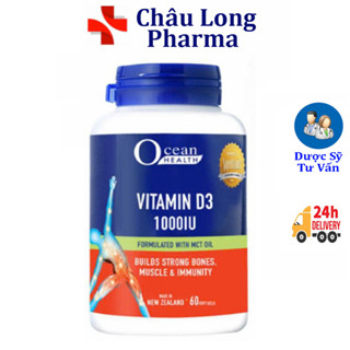Ocean Health Vitamin D3 1000 IU – hỗ trợ tăng cường hấp thu canxi , tăng đề kháng