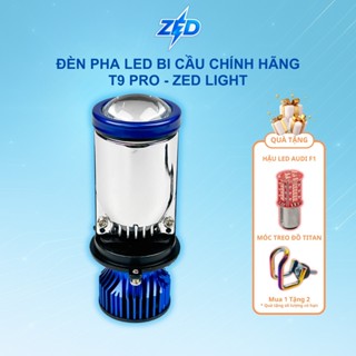 Đèn Pha LED Bi Cầu T9 Pro ZEDLIGHT - 45W 6000K 12-24V DC Lắp Xe Máy, Oto Chân H4 - Bảo Hành 2 Năm
