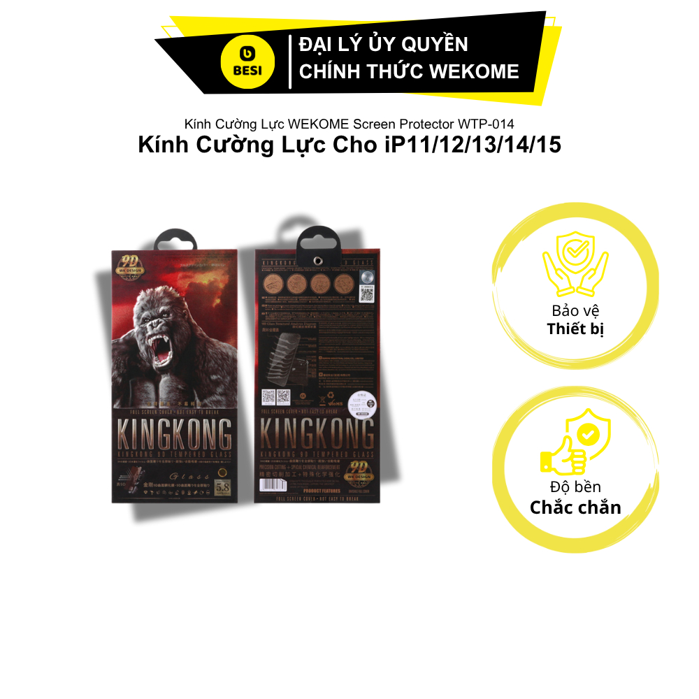 Kính Cường Lực WEKOME Screen Protector WTP-014