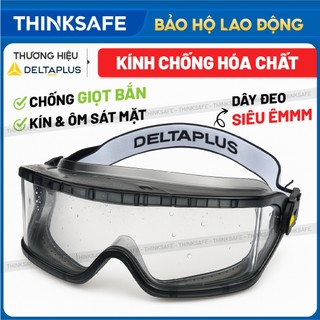 Kính bảo hộ Deltaplus Galeras chống văng bắn, chống nước, chống tia UV chống bụi bẩn Kính chống hóa chất - Thinksafe