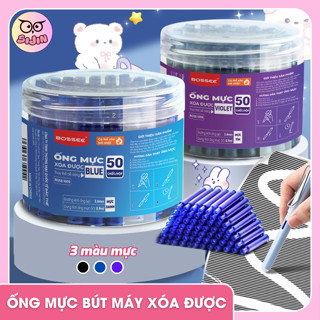 Hộp 30/50 Mực Xóa Được Dùng Cho Bút Máy Nhanh Khô, Mực Xóa Bằng Nhiệt Dạng Ống Thay Thế Cho Bút Máy