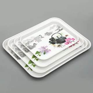 Khay Phíp Melamine Hoa Văn Nhật Bản – Chữ Nhật Cao Cấp – Sang Trọng – Không Vỡ - Nhiều Size