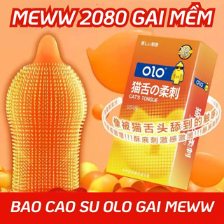 Bao cao su gai lưỡi mèo gai mềm lớn tăng khoái cảm tăng cảm giác - Hộp 10 cái