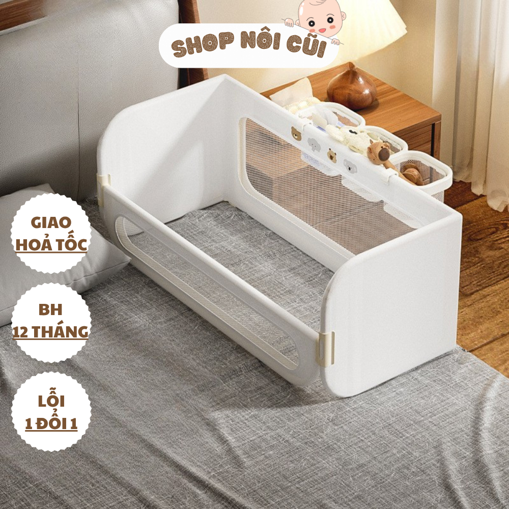 Thanh chắn giường em bé, quây cạnh giường bố mẹ , khung kim loại