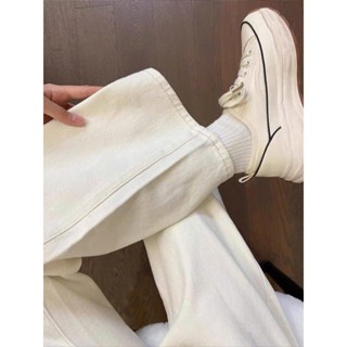 Quần ống rộng jean Trắng nữ cho nữ từ size XS, S M L XL ~ L