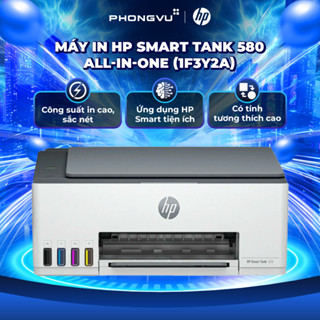 Máy In Phun Màu HP Smart Tank 580 All-in-One (1F3Y2A) – In, Scan, Copy – In Không Dây WiFi