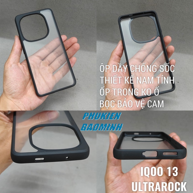 [VIVO IQ00 13] Ốp lưng chống sốc,chống va đập lưng trong cao cấp UltraRock