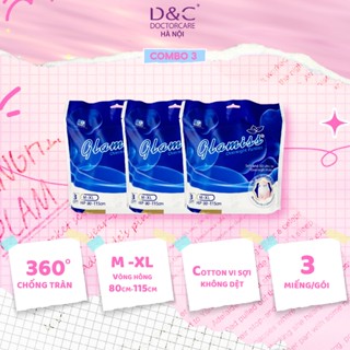 Combo 3 gói băng vệ sinh quần Glamiss ban đêm size M-XL siêu mỏng, bề mặt 2 lớp siêu mềm mịn Doctor Care Hà Nội Store