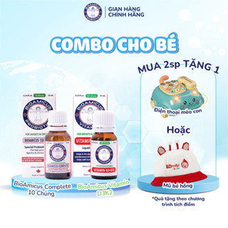 Bộ Đôi Cho Bé - BioAmicus Complete 10 Chủng & BioAmicus Vitamin K2 & D3