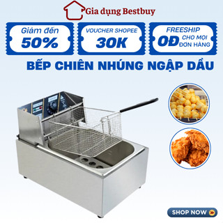 Bếp chiên ngập dầu, chiên nhúng điện sunny 6l Seka, công suất 2500w, bảo hành chính hãng 12 tháng