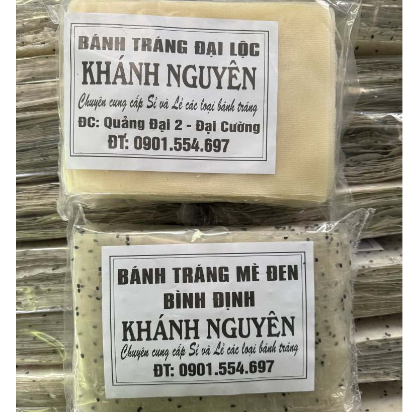 500gr Bánh tráng mè đen Bình Định- Bánh tráng Đại Lộc- bánh tráng nhúng