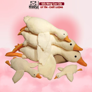  Gấu Bông Vịt Trắng Gối Ôm Thú Bông Vịt Trắng Mềm Mịn Cao Cấp Gấu Bông NaDU 