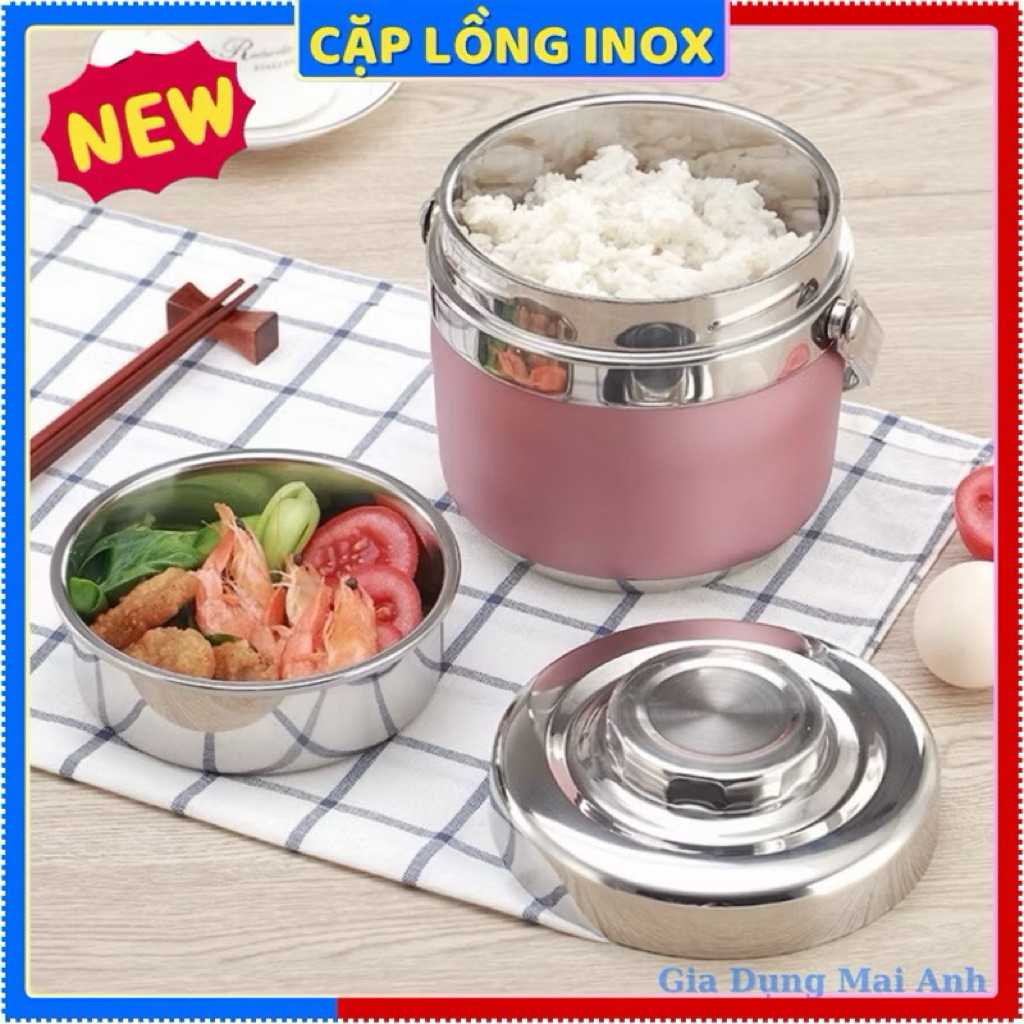 Cặp lồng cơm Inox Zojirushi thương hiệu Nhật cao cấp dung tích 1,5l inox 304 - giữ nhiệt cực tốt