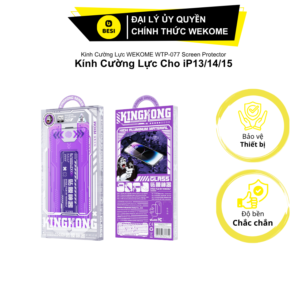 Kính Cường Lực WEKOME WTP-077 Screen Protector