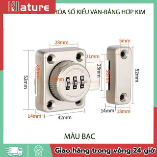 [🚛Free shipping]Chốt Khóa Mật Khẩu Dạng Núm Xoay Hợp Kim Bền Bỉ An Toàn Bảo Mật Thích Hợp Nhiều Loại Cửa