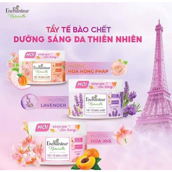 Tẩy tế bào chết Enchanteur Naturelle Dưỡng Sáng Da 250g