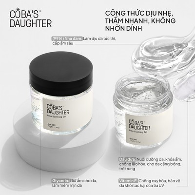 [Gift Minisize] Gel Làm Dịu Da Nha Đam CoBa’s Daughter Aloe Soothing Gel 70gr