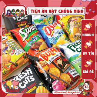 [COMBO 10 GÓI BIM MIX] Bim Bim Oishi, Poca, Swing, O'star,  mix các vị ngẫu nhiên