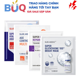 Nguyên Hộp 10 Miếng Mặt Nạ Trắng Da Sur.Medic Bright Glutathione Mask 10 x 30g