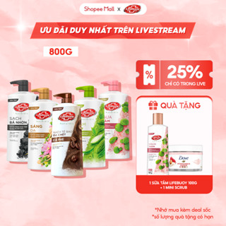 [LIVE] Sữa Tắm Lifebuoy 800gr Detox Và Sạch Sâu Khỏi Bụi Mịn Pm2.5 Detox 100% Từ Thiên Nhiên Diệt Khuẩn