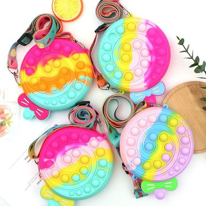 Túi Đeo Chéo Pop It Cho Bé, Đồ Chơi Pop it Giải Tỏa Căng Thẳng Nhiều Mẫu Dễ Thương