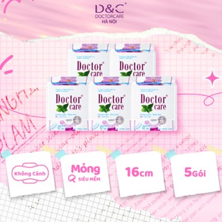 Combo 5 gói băng vệ sinh thảo dược Doctor Care hàng ngày 16cm Doctor Care Hà Nội Store [LOẠI NHỎ DÙNG CUỐI KỲ]