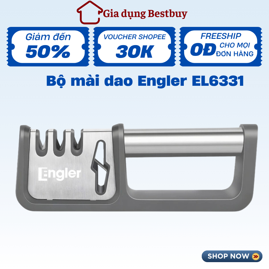 Dụng cụ mài dao kéo 4in1 Engler, chống rỉ sét, mài sắc chỉ trong tích tắc, bảo hành chính hãng