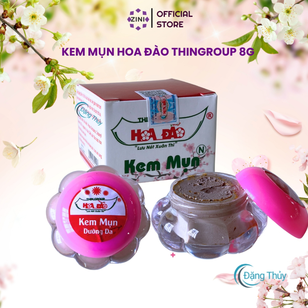  Kem Mụn Hoa Đào Đông Y Sạch Mụn Trắng Da Giảm Nám Chấm mụn Zini Store 
