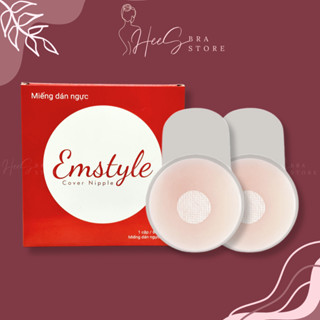  Miếng dán ngực silicone nâng ngực tàng hình cao cấp dán ti che nhũ hoa an toàn cho da 4.0 Emstyle 