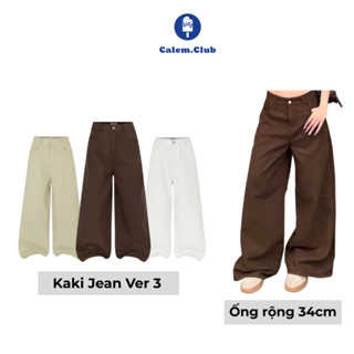 Quần Jean Ver.3 Dài Fold Series Calem.Club chất liệu Kaki Jean form nam nữ phong cách trẻ trung năng động