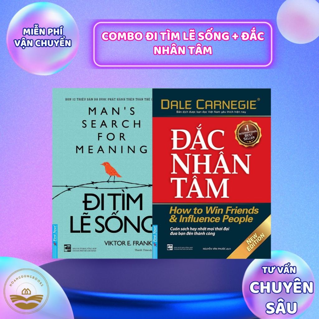 Sách - Combo Đi Tìm Lẽ Sống + Đắc Nhân Tâm