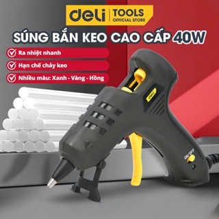 Súng Bắn Keo Deli Công Suất Lớn 40W Cao Cấp Nhiều Màu Sắc - Nhỏ Gọn, An Toàn - Thiết Kế Hiện Đại