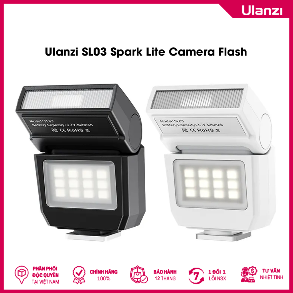 ULANZI SL03 - Đèn Flash Mini Cho Máy Ảnh - Bảo Hành 12 Tháng