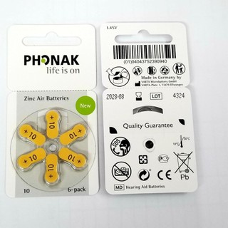 pin máy trợ thính phonak thụy sỹ (chính hãng)