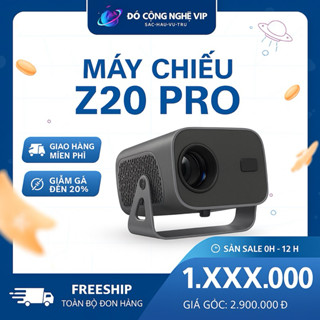 { TẶNG KÈM USB CẢNH 64 GB} Máy chiếu Z20 Pro đi cảnh,xem phim,xem bóng đá,Siêu nét 4K,Chính Hãng,Kết nối wifi, bluetooth