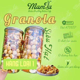 1KG Combo Granola siêu hạt new không yến mạch 100% hạt quả sấy tự nhiên healthy không chất bảo quản