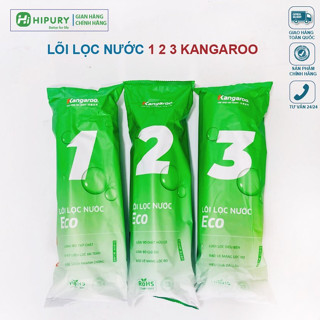  Bộ Lõi lọc nước Kangaroo - Lõi 1 2 3 - cam kết hàng Chính hãng của kangaroo lọc cặn bẩn và tạp chất thô 