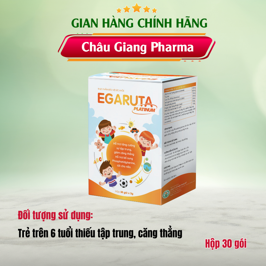 Cốm Egaruta Platinum – Hỗ trợ tăng tập trung giảm căng thẳng tốt cho não bộ