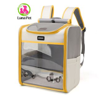  Balo vận chuyển chó mèo lớn đến 8 kg Luna Pet BL20 - Balo mặt nhựa trong suốt dành cho thú cưng lớn 