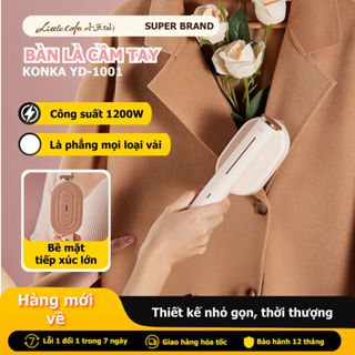 Bàn Là Hơi Nước Cầm Tay Konka Mặt Bàn Là Xoay 160 Độ Bề Mặt Chống Bám Dính Chống Nhăn Hiệu Quả