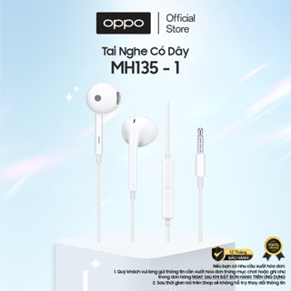 Tai Nghe Có Dây Cổng 3.5mm OPPO MH135 | Có Mic Thoại | Bảo hành 12 tháng - Hàng Chính Hãng