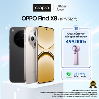 Điện thoại OPPO Find X8 (16GB/512GB) | Chỉnh ảnh AI | Cực mỏng nhẹ | SUPERVOOC 80W - Hàng chính hãng